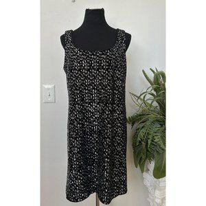 NWT Calvin Klein Women's Sleeveless Sequin Sheath with Scoop Neck‎ Dress Size 12